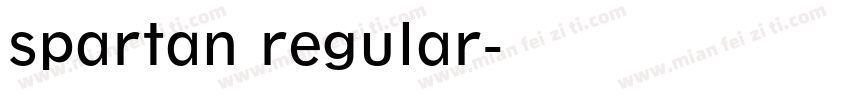 spartan regular字体转换